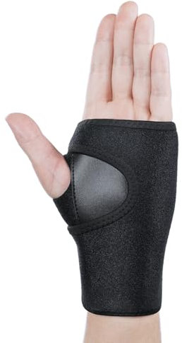 AOOWU Wrist Support, Adjustable Wrist Strap Carpal Tunnel Compression Splint, Breathable Wrist Support Brace Splint, Unisex Wrist Supports (Left)