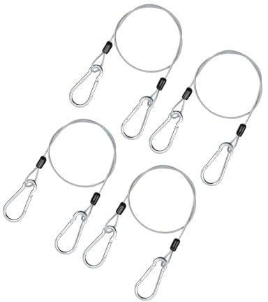 Pack of 4 Stainless Steel Security Cables AntiCorrosion Wire Rope Suitable for Bicycles Motorcycles Furniture Garden Wire Rope