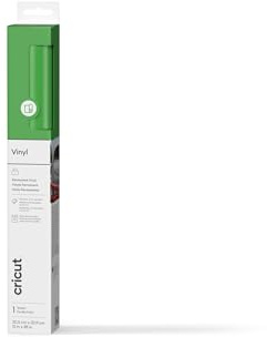 Cricut Permanent Adhesive Vinyl Sheet | 30.5 cm × 1.2 m | Gloss Light Green | Self-Adhesive Vinyl for All Cricut Cutting Machines