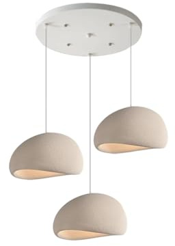 MyLjp Wabi-Sabi Hängelampe Moderne Restaurant Kronleuchter Unregelmäßiges Design Höhenverstellbar Geeignet Für Wohnzimmer Studienzimmer Schlafzimmer Esstische Pendelleuchten(Blaiken Brown-A)