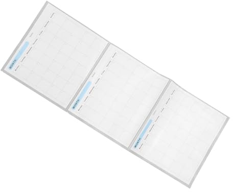 ROMISBABA Beschreibbarer Monatsplaner Übergroßer Undatierter Löschbarer Kalender Beschreibbarer Jahreskalender Riesiger Whiteboard Kalender Leerer Terminplaner