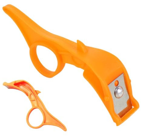 Orange Peeler, 2-in-1 Non-Slip Peeler and Cutter, for Kitchen, Cooking, Salad, Preparation, Meal Preparation, Potato, Citrus Fruits, Carrot, Orange Pear