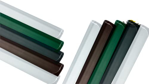 Enjoy-Quality PVC - Sichtschutzstreifen - Klemmschienen/Klemmen - Sichtschutz/Windschutz für Garten und Zaun - Befestigungsclips/Clips - Doppelstabmattenzaun - Universal (50 Stück, Grau)