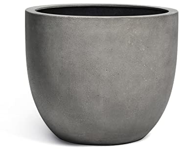 Eschbach® Pflanzkübel Egg Pot 50 Beton Grau Rund * 45 x 45 x 38 cm * 10 Jahre Garantie