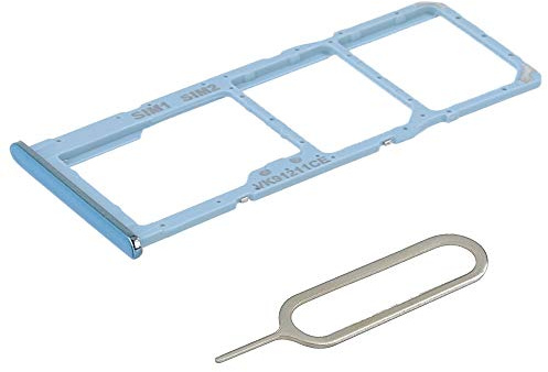 MMOBIEL Dual SIM Kartenhalter Kompatibel mit Samsung Galaxy A51 / A71 2020 - SIM Card Tray Schlitten - Inkl. Gummidichtung und SIM Pin - Blau