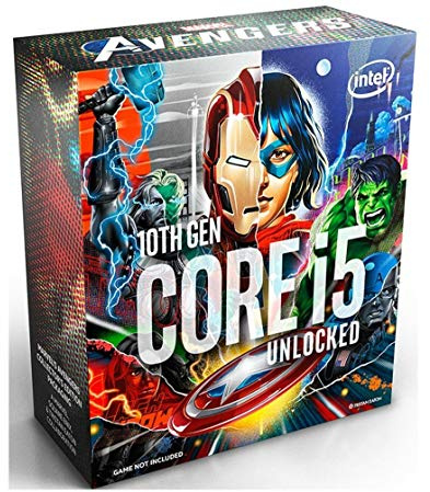 Intel Processore Core i5-10600K, 6 core con 4,1 GHz (fino a 4,8 GHz con Turbo Boost 3.0, processore LGA1200 125 W (99A5FN)