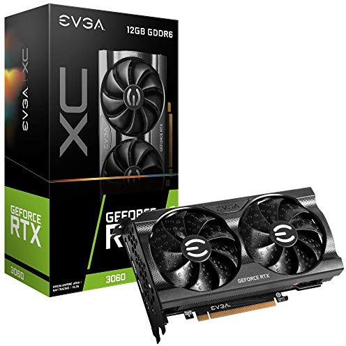 EVGA GeForce RTX 3060 XC Gaming, 12G-P5-3657-KR, 12GB GDDR6, Dual-Lüfter, Metall-Backplate