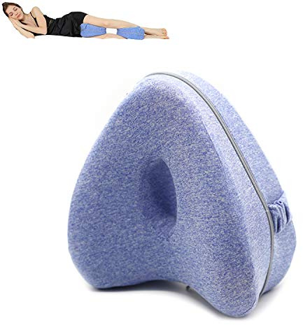 Fancyland Beinkissen Kniekissen für Seitenschläfer Orthopädische Unterstützung Ergonomic Kopfkissen für Druckentlastung Geschenk Schwangere (Blau)