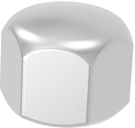 SECCARO Dadi esagonali M8, in acciaio inox V2A VA A2, DIN 917, forma bassa, 20 pezzi