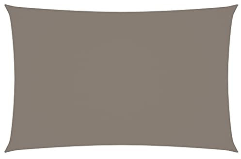 Higsose 4x7m Sonnensegel Oxford Gewebe Rechteckig Markisenstoff Sonnensegel Mit öSen Sonnensegel Uv Schutz Sonnenschutz Terrasse Schattennetz Regenschutz Balkon Segeltuch Sun Sail Taupe