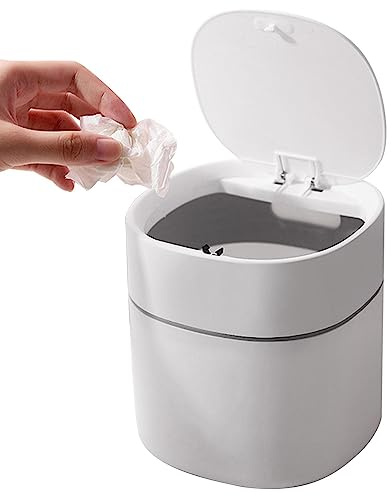 Firulab Poubelle - Salle Bain avec Couvercle,Petite Salle Bain, Bureau pour la Maison, Le Bureau, la Cuisine