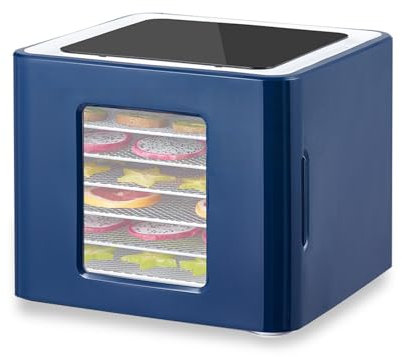 6 Plateaux Déshydrateur Alimentaire Machine De Séchage De Fruits Avec Contrôle Tactile À Affichage LED Température Et Temps Réglables Séchoir Alimentaire Pour Fruits Légumes Viande Boeuf Séché ( Color