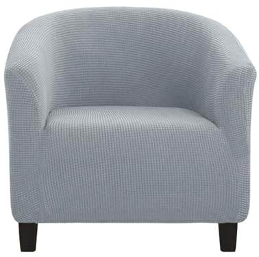 Morbuy Sesselbezug Stretch, Sessel Überzug Universal Sesselhussen Waschbar Sesselüberzug Hussen Cocktailsessel Clubsessel Überzug Weich & Elastisch (Hellgrau)