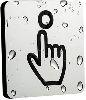 Wedhapy per Favore Suonare Il Campanello per Favore Suonare Il Campanello autoadesiva in Acrilico per Porta da Muro per casa Giardino Avviso Campanello con Icona