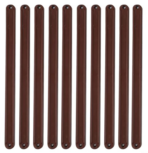 10 piezas guías de cajón de plástico correderas de cajón guías correderas repuestos guías de cajón de plástico ligeras fácil instalación guías de cajón (marrón-298mm)