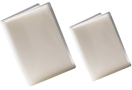 HOMOCONO 2pcs Transparent Photo Storage Album for Postcards and Photos Multi-functional and Display Book for Organizing Memories Tickets Notes and Receipts