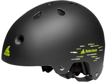 Rollerblade RB JR Helmet, Casco per Pattini in Linea Unisex Bambino, Nero, M (55-58)
