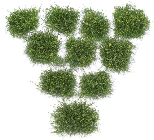 VINTORKY 10stücke Miniatur-grasbüschel Künstliche Graslandschaft Für -projekte Realistische Gestaltung Für Modelleisenbahnen Dioramen Und Miniaturgärten Wetterfest Und Vielseitig