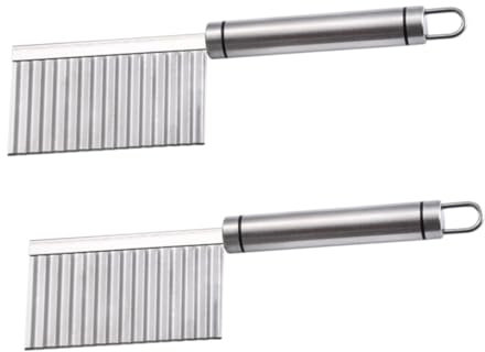 Cabilock Cuchillo Ondulado Para Patatas y Verduras Cortador De Patatas Onduladas y Picador