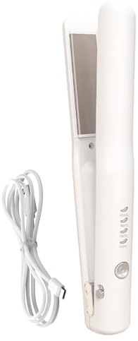 Tour à cheveux pour cheveux - Vache à cheveux, rechargeable USB | Mini lisseur court pour cheveux courts cheveux épais, fer à repasser sans fil avec contrôle de la température et risca