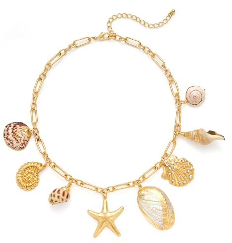 TOVABA Collana Conchiglie Donna, Collana Estiva con Charm a Conchiglia e Stella Marina, Accessorio Elegante per Occasioni Speciali e Uso Quotidiano