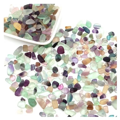 Steine, Kies, Kristalle, Splitter, Quarz, Mineralien, Reiki, Heilung, Trommelachat, Probe, Edelsteine, Heimdekoration, Aquarium, DIY-Handwerk FüR BlumentöPfe Und Aquarien(Color12,100g)
