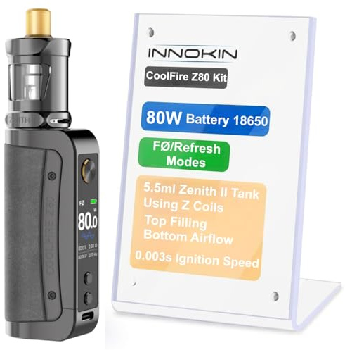For Innokin CoolFire Z80 Zenith II Kit 80 W Mod Modos FØ/Refresh 5,5 ml