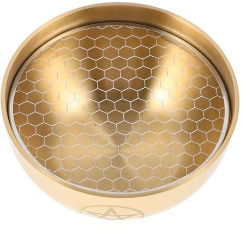 ULTECHNOVO Cuenco Sagrado De Latón Pentagrama 15 Cm Resistente Al Oxidación para Culto y Meditación Decoración De Altar Ritual