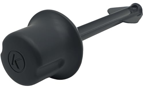 NaschLager Rührstab Stopfer für ThermoResist Liquidiser kompatibel mit Kenwood KW715661 KAH359GL KAH358 KAH357 BLM800 Chef XL Mixeraufsatz KMC053 KMC500 Deckelstopfen Ersatz Rührhilfe schwarz