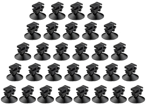 Xijobido Suction Cups for Fish Tank - Aquarium Suction Cup Holders - Fish Tank Cable Clamp | for Air Pump Power Cord Wire Cable Hose Tube Airline LED Strips Decoration