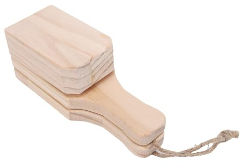 Cocoarm Presse-purée à Bananes en Bois, Bois de Pin, pour Plantains et Plats Authentiques, Outil de Cuisine pour Faire des Frites et du Pain