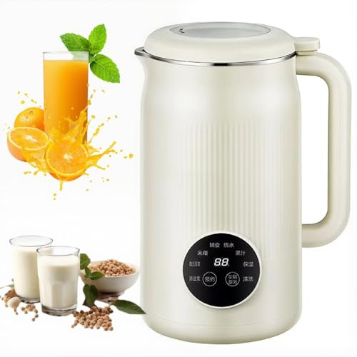 8-I-1 Nötmjölksmaskin, 1200 Ml Automatisk Sojamjölksmaskin Med Fördröjd Start, Håll Varm Och Självrengörande Babymatberedare För Mandelmjölk, Havremjölk, Cashewmjölk, Soppor Och Smoothies