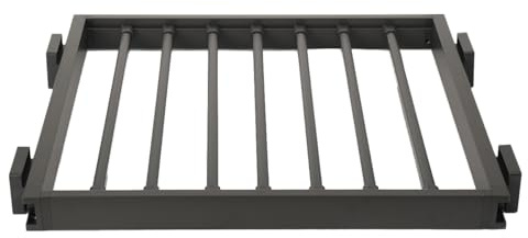 YILIKISS Zwischenbaurahmen für Trockner und Waschmaschine, Universell Waschmaschine Verbindungsrahmen mit Ablage, Zwischenbaurahmen für Waschmaschine und Trockner Wäschekorb, Schwarz