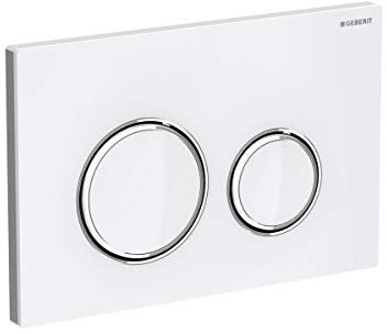 Geberit Sigma 21 Plaque de Commande, Chrome/Blanc, Medium