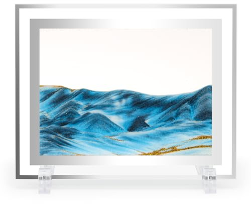 Coitak Moving Sand Art Picture, Dynamic Sand Picture, Desktop Sand Art for Home Decor and Office (7”x9) (9x7inch)