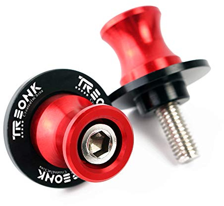 TREONK Universal Motorcykel 8MM Nottolini M8 Motorcykel Bak Swingarm Support för Z650 Z900 Z900RS RS Z1000 Z1000SX VERSYS 650 ER6N SV650/S/A V-Strom 650 1000 DL650 (röd)