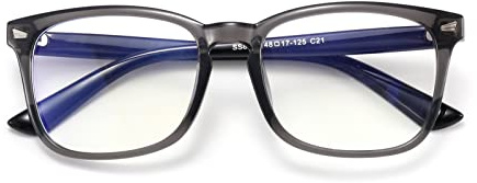 BLINKRITE Blue Light Blocking Glasses for Children, Computer Glasses with Clear Lens and UV400 for Eye Protection, Suitable for Children Aged 3-12 Years (Black)