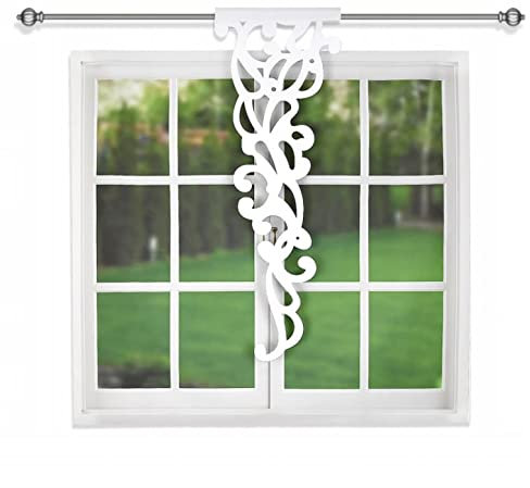 Inox Trade Fertiggardinen LAM 417 45x130 Paneel, Weiß