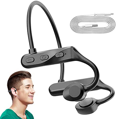 WEITING Casque sans fil à conduction osseuse | sport Bluetooth 5.0 | course sans fil jusqu'à 8 heures lecture, pour entraînement en salle sport