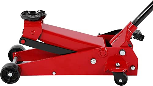 HACSYP wagenheber hydraulisch Wagenheber, 3 Tonnen Kapazität, rotes Wartungsgerät for SUV, LKW, landwirtschaftliche Fahrzeuge, Autoheber, Autozubehör