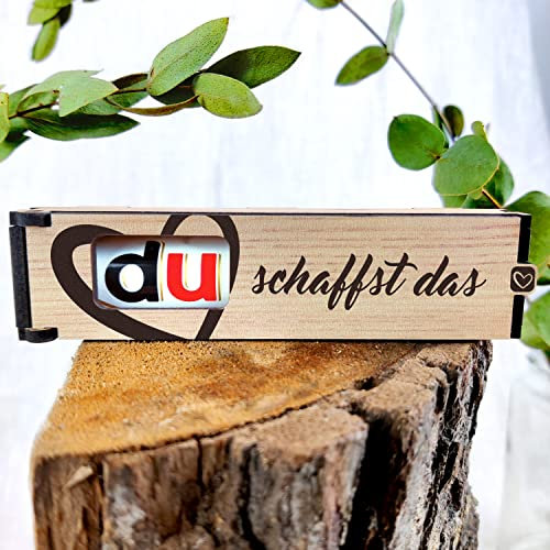 Du schaffst das - Schokoriegel Geschenkbox inkl. Duplo - Motivationsgeschenke, Du schaffst das Glücksbringer, Du kannst alles schaffen, Motivation, viel Glück, ich schaffs, Du schaffst das Geschenk