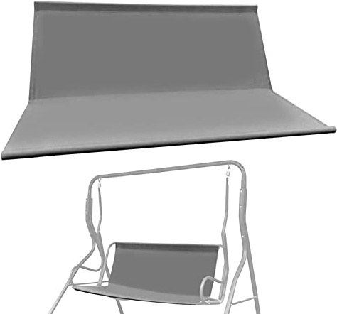 GIMOCOOL Replacement Garden Swing Seat Cover, Swing Chair Canopy Replacement, Durable 600D Oxford Fabric UV Resistant Garden Swing Chair Cover Outdoor, Fit for 2 and 3 Seater Swing Chair