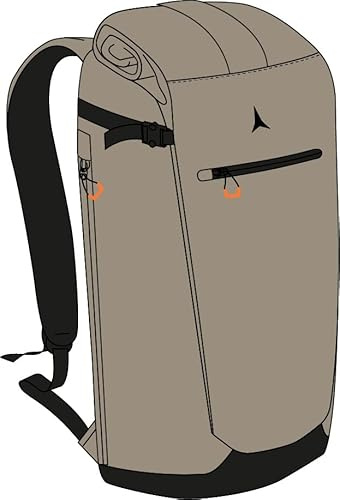 ATOMIC DAYPACK I Rucksack für Outdoor-Aktivitäten I 45x30x15cm großer Tagesrucksack mit drei Hauptfächern aus wasserabweisenden Material I Sportrucksack zum Wandern, Skifahren oder Reisen