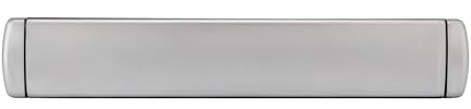 IRONWORX® Satin Chrome 12 Slimline Metal Sleeved Letterbox, Weatherproof | Enigma, 259x40mm opening, 270mm centres, uPVC, composite & wooden doors, heavy sprung, easy to fit, 180° opening, front door