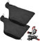 Nadiaen 2 PCS Evolution Mitre Saw Dust Bag,Dust Bag with Zipper & Wire Stand,Makes It Easy to Dispose,Adjustable Mitre Saw Dust Bag,for Fits Model 255 Miter Saw Accessories (Black)