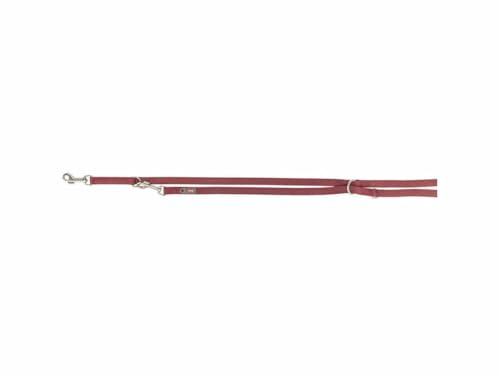 TRIXIE Hundeleine Verlängerung L-XL 3-Fach verstellbar – 2 m/25 mm, Sangria | Rutschfest und wasserabweisend – für Hunde, abwaschbar, langlebig und angenehm zu führen, robust verarbeitet