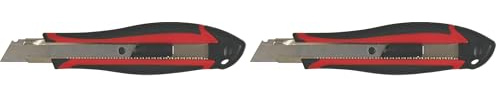 KS Tools - 907.2135 - Cutter à système de blocage - 18 mm - Lame sécable épaisseur 0,5 mm (Lot de 2)