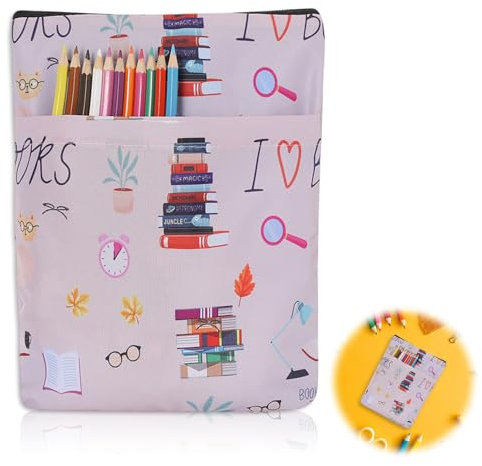 Buchhülle für Buchliebhaber, Buchhülle, Buchschutz, Blumenbuchumschläge Für Taschenbücher, Buchschoner für Taschenbücher, Buchhüllen mit Reißverschluss, Waschbarer Buchumschlag Aus Stoff