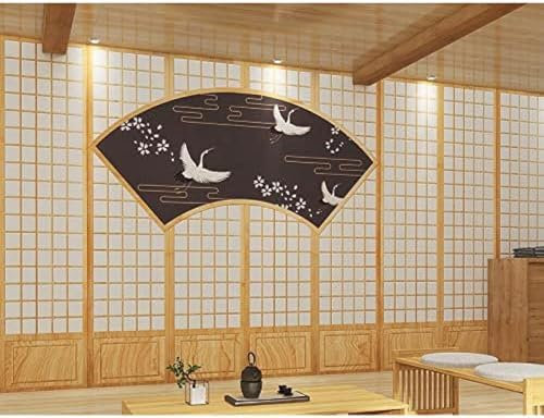 XLMING Porte En Bois Avec Cadre Imitation Bois Papier Peint 3D Intissé Salon Canapé Chambre À Coucher Salle Manger Intérieure Murale-150cm×105cm