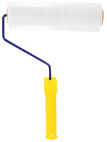 DIKACA de Púas Autonivelante para Suelos con Mango Ergonómico Antisuciedad y Antiburbujas Púas de Herramienta Duradera para Acabados Pared y Lienzo Color Aleatorio Color Aleatorio